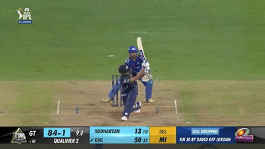 Q2: GT vs MI – Shubman Gill Six
