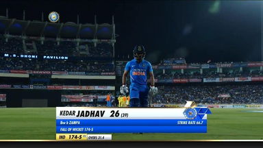 IND vs AUS 2019, 3rd ODI: Kedar Jadhav Wicket