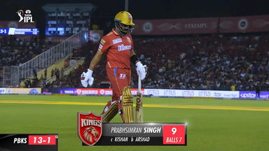 M46: PBKS vs MI –   Prabhsimran Singh Wicket