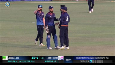 SMAT 2023, J & K vs Meghalaya: Fall of Wickets