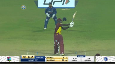 IND vs WI 2022, 2ND T20I: Rovman Powell Six