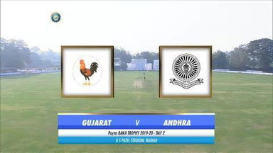 Ranji Trophy 2019-20: Gujarat vs Andhra - Day 2 Highlights