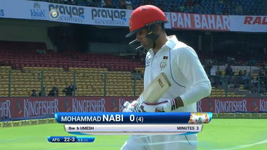 IND vs AFG 2018, 1st Test  Day 2: Mohammad Nabi Wicket