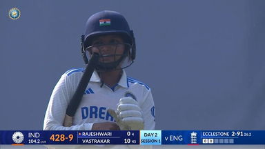 IND-W vs ENG-W 2023, 1st Test: Rajeshwari Gayakwad Wicket