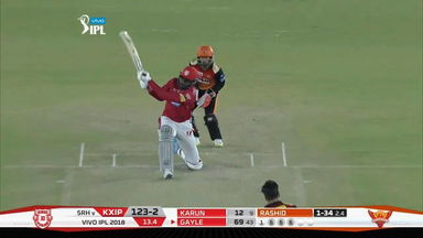 M16: KXIP vs SRH – Chris Gayle Six