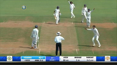 Cooch Behar Trophy 2019-20, Final: Vidarbha lose four wickets for a run
