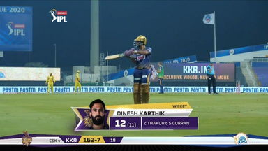 M21: KKR vs CSK – Dinesh Karthik Wicket