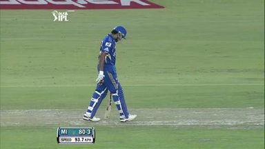 Match 33 KXIP vs MI – Sharma's 1st Six