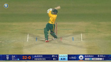 IND vs SA 2025, 2nd T20I: Quinton De Kock Six
