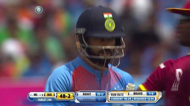 1ST T20I: IND vs WI – Virat Kohli Wicket