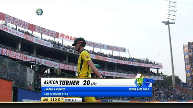 IND vs AUS 2019, 5th ODI: Ashton Turner Wicket