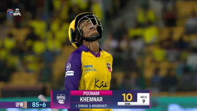M04 - UPW vs DC: Poonam Khemnar Wicket