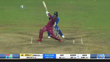 IND vs WI 2019, 1st ODI: Shimron Hetmyer Six