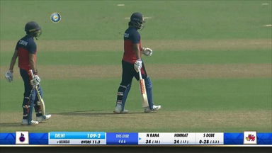 4, 6, 6, 4! Nitish Rana goes after Shivam Dube