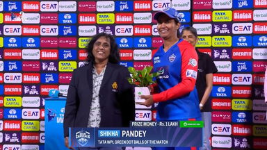 TATA WPL Green Dot Balls of the Match: Match 13, Delhi Capitals vs Mumbai Indians, WPL 2025: Shikha Pandey