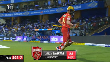 M31: MI vs PBKS – Jitesh Sharma Wicket