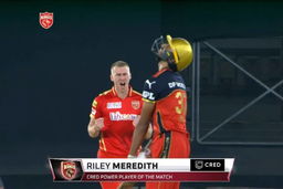 M26: PBKS vs RCB  – CRED Power Player of the Match –  Riley Meredith
