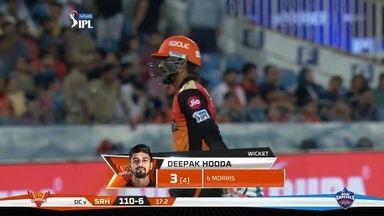 M30: SRH vs DC – Deepak Hooda Wicket