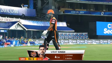 M20: SRH vs DC – Virat Singh Wicket