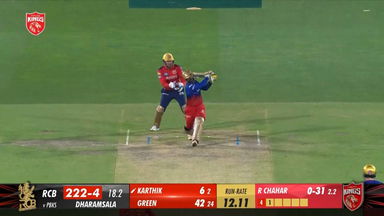 M58: PBKS vs RCB  – Dinesh Karthik Six