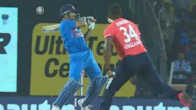 IND vs ENG 2017, 2nd T20I : MS Dhoni Wicket