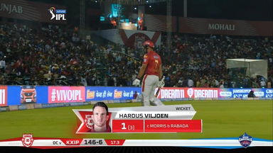 M13: KXIP vs DC – Hardus Viljoen Wicket