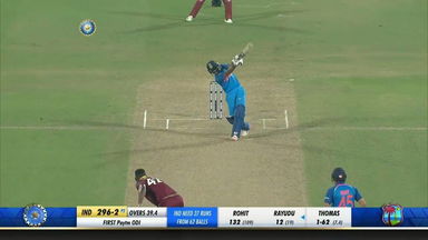 IND vs WI 2018, 1st ODI: Ambati Rayudu Six