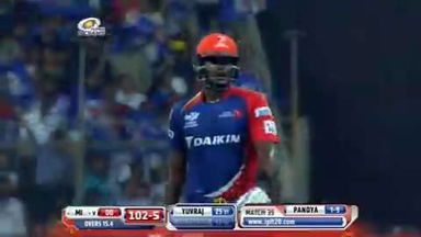 M39: MI vs DD – Angelo Mathews Wicket