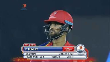 M45: DD vs SRH – JP Duminy Wicket