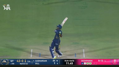 IPL 2026 M52: RR vs GT - Sai Sudharsan Six