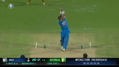IND vs AUS 2023-24, 3RD ODI: Rohit Sharma Six