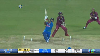 IND vs WI 2019, 2nd T20I: Rishabh Pant Six