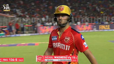 IPL 2025 Final: RCB vs PBKS - Nehal Wadhera Wicket