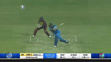 IND vs WI 2018, 2nd T20I: Rohit Sharma Six