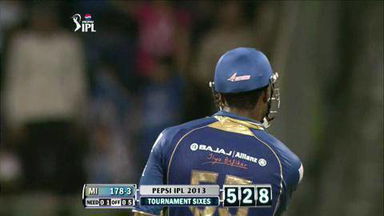 M62: MI vs SRH – Kieron Pollard Six
