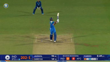 IND vs AFG 2026, 3rd ODI: Shreyas Iyer Six