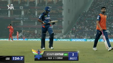 M21: LSG vs PBKS – Krishnappa Gowtham Wicket