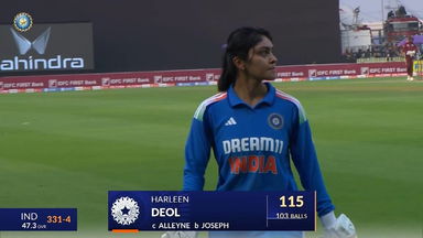 IND-W vs WI-W 2024, 2nd ODI: Harleen Deol Wicket