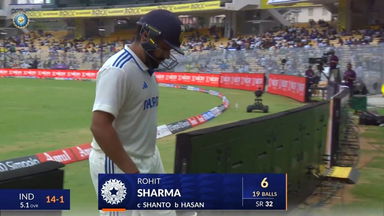 IND vs BAN 2024, 1ST Test: Rohit Sharma Wicket