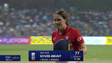 IND-W vs ENG-W 2023, 1ST T20I: Natalie Sciver Wicket