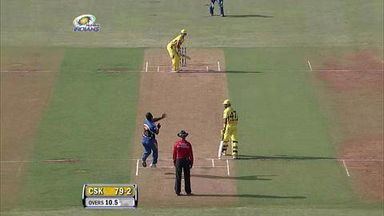 Match 49 MI vs CSK – Raina's 1st Six