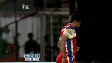 Match 21 RCB vs PWI – Mathews's Wicket
