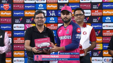 IPL 2025 M18: PBKS vs RR - Curvv Super Striker of the Match - Riyan Parag