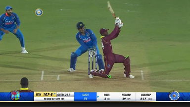 IND vs WI 2018, 4th ODI: Keemo Paul Six