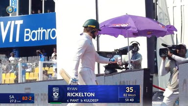 IND vs SA 2025, 2nd Test: Ryan Rickelton Wicket