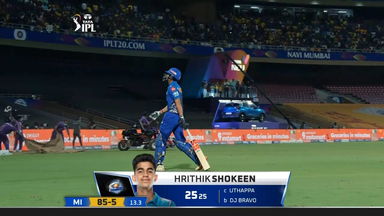 M33: MI vs CSK – Hrithik Shokeen Wicket