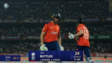 IND vs ENG 2025, 3rd T20I: Jos Buttler Wicket