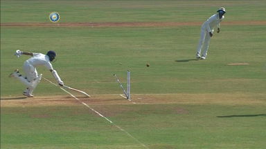 Gurkeerat’s direct hit ends Parthiv’s innings