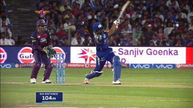 M29: RPS vs MI – Rohit Sharma Six