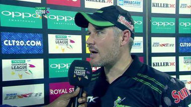 CLT20 2014 M18: KKR vs DOL  –   Interview – Morne van Wyk